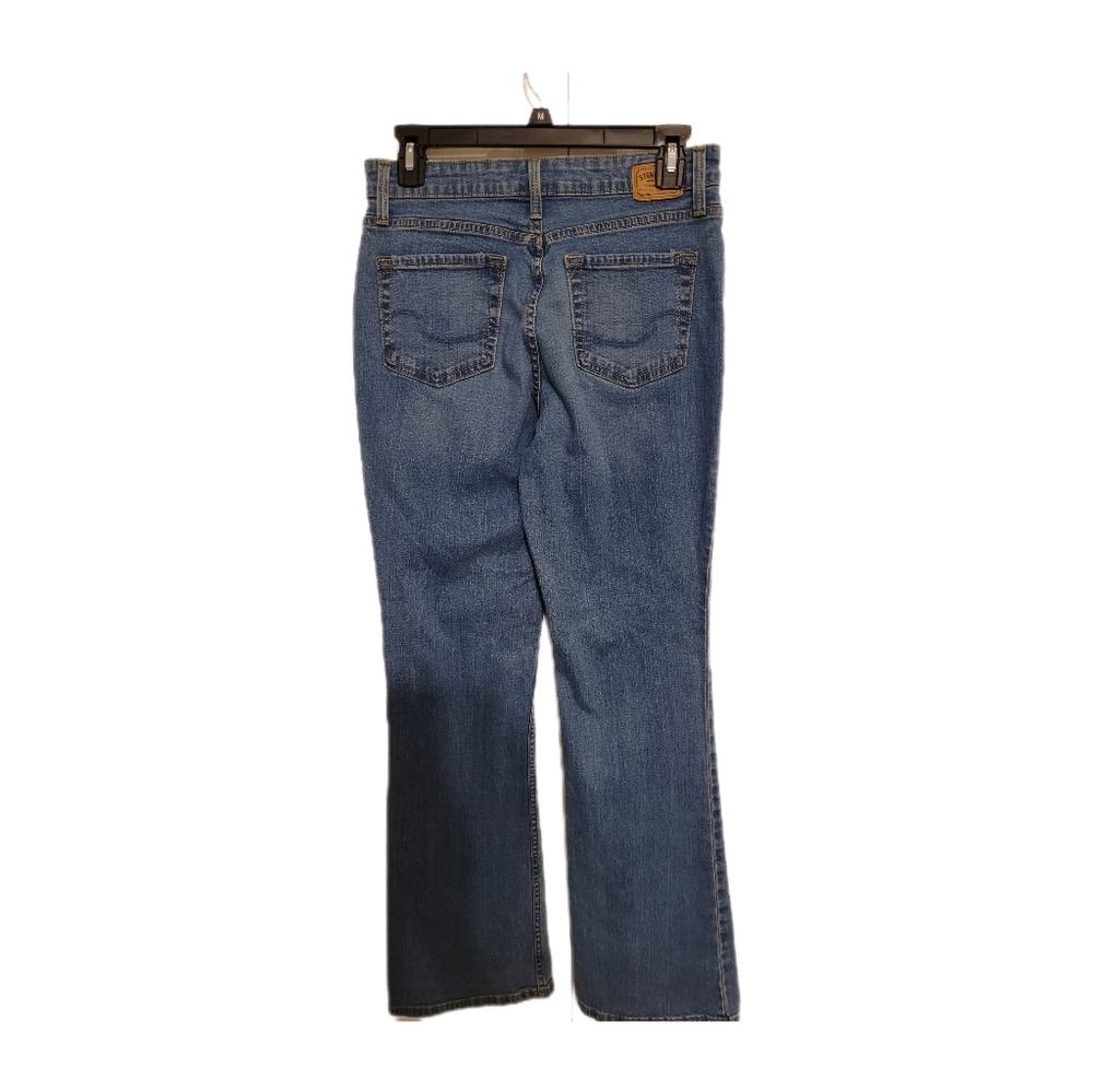Levi Strauss Signature Jeans Sz 6 Blue Stretch Blend Denim Mid Rise Boot Cut EUC - Picture 2 of 9